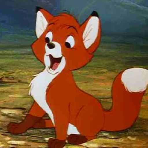😛 Стикер «cute foxes» для Telegram