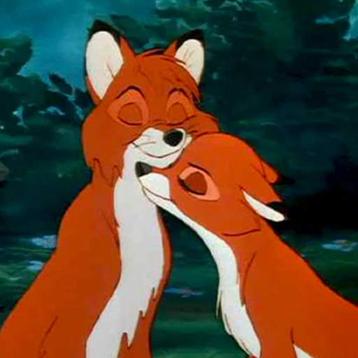 🥰 Стикер «cute foxes» для Telegram