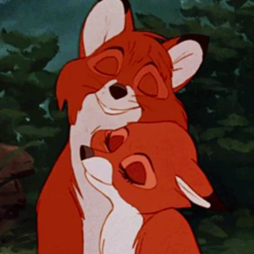 🥰 Стикер «cute foxes» для Telegram