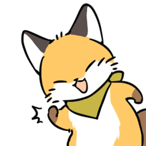 👍 Стикер «cute fox» для Telegram