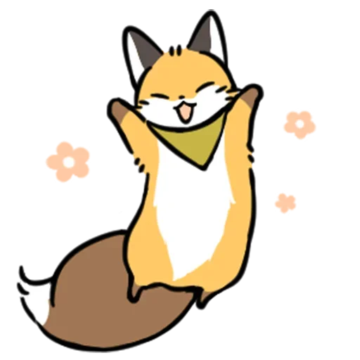 🤗 Стикер «cute fox» для Telegram