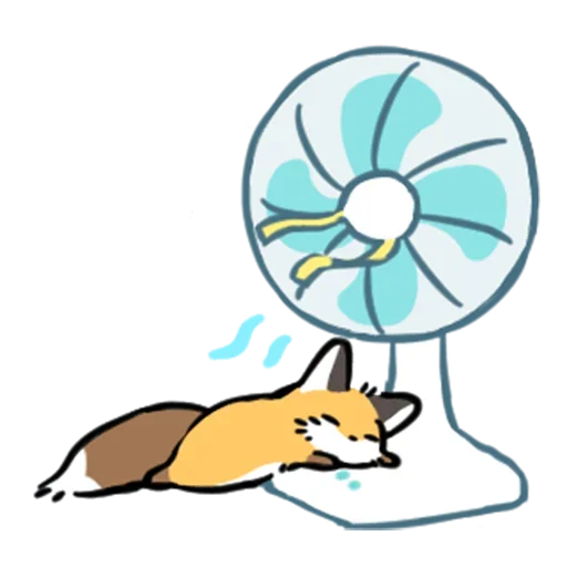 🥵 Стикер «cute fox» для Telegram