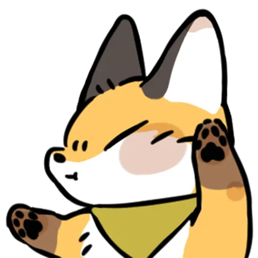 🤫 Стикер «cute fox» для Telegram