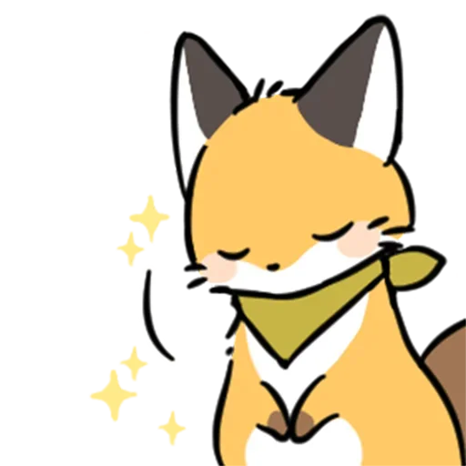 🙂 Стикер «cute fox» для Telegram
