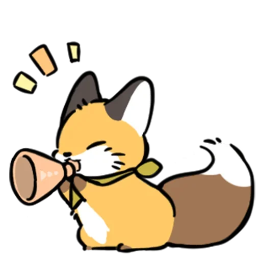 🗣 Стикер «cute fox» для Telegram