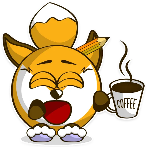 ☕️ Стикер «Foxy» для Telegram