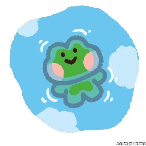 🐸 Стикер «Cute vibes» для Telegram
