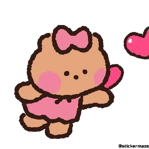 😚 Стикер «Cute vibes» для Telegram