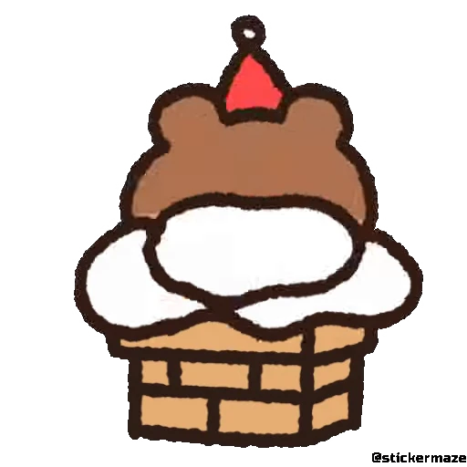 👀 Стикер «Cute vibes» для Telegram