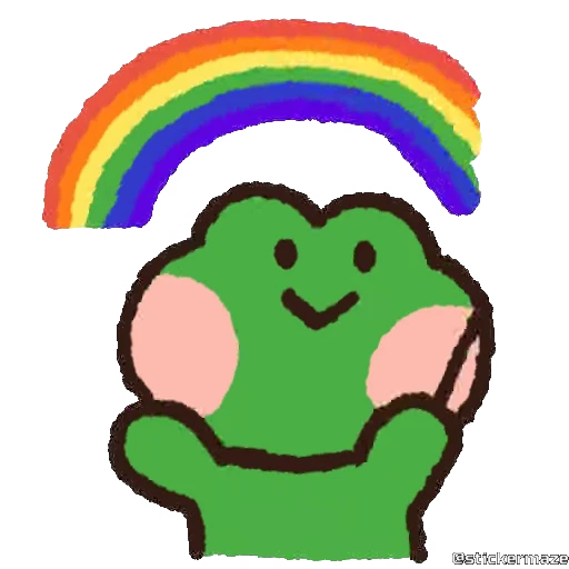 🌈 Стикер «Cute vibes» для Telegram