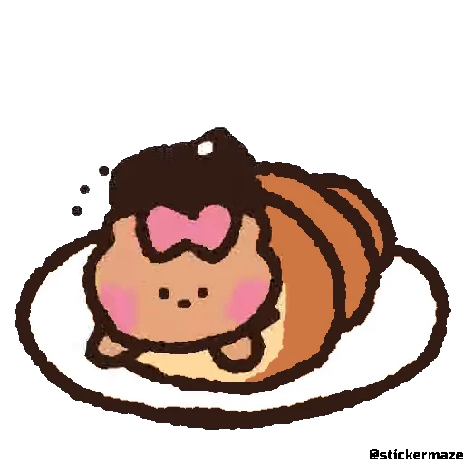 🥐 Стикер «Cute vibes» для Telegram