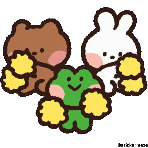 📣 Стикер «Cute vibes» для Telegram
