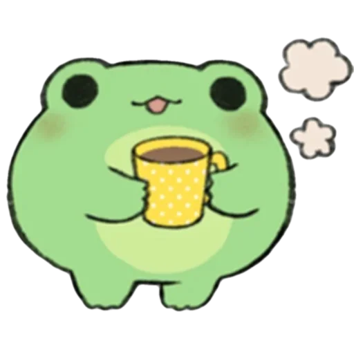 ☕ Стикер «Cute Froggy» для Telegram