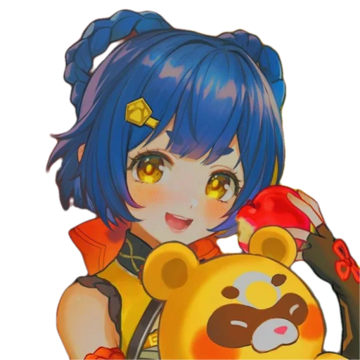 🤗 Стикер «Cute Genshin» для Telegram
