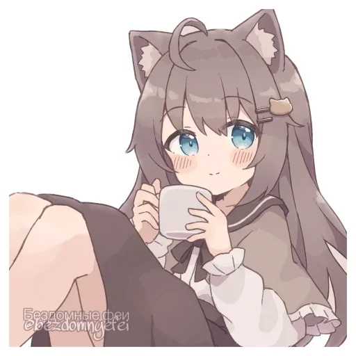 ☕️ Стикер «Cute Art» для Telegram