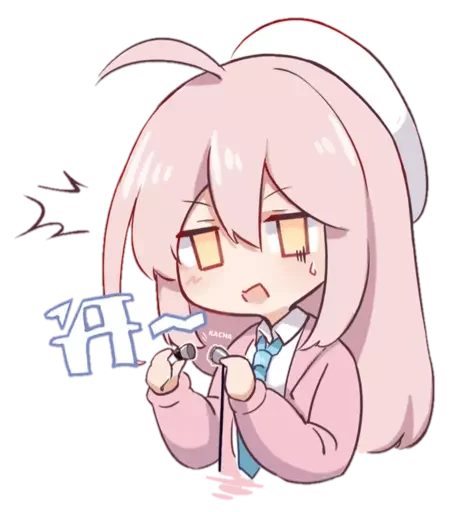 😑 Стикер «Cute girl» для Telegram