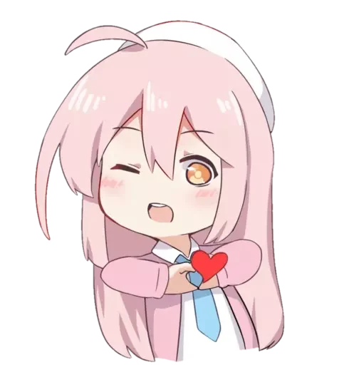❤️ Стикер «Cute girl» для Telegram