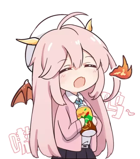 😮 Стикер «Cute girl» для Telegram
