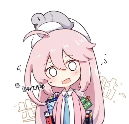 😥 Стикер «Cute girl» для Telegram