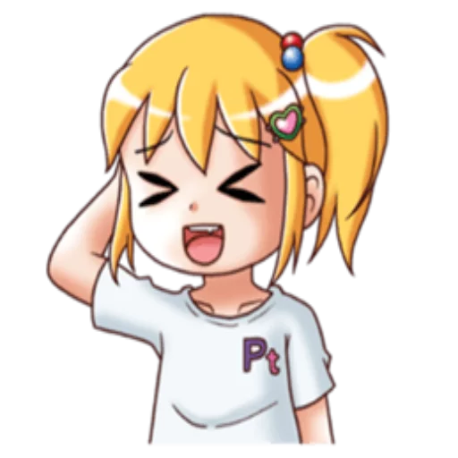 😝 Стикер «Girlscute» для Telegram