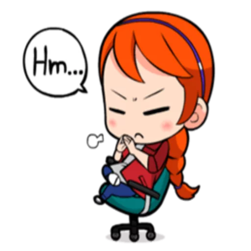 💬 Стикер «Girlscute» для Telegram
