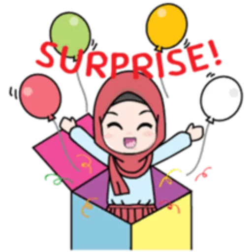 🎁 Стикер «Cute Hijab Girl» для Telegram