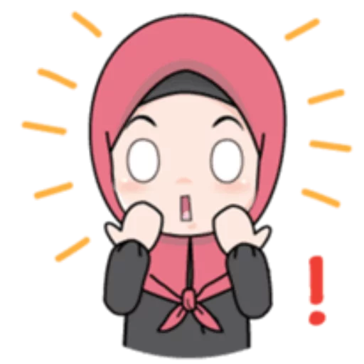😳 Стикер «Cute Hijab Girl» для Telegram