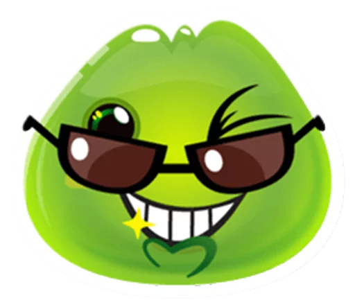 😉 Стикер «Cute and adorable jelly» для Telegram