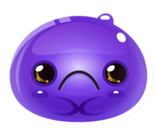 ☹ Стикер «Cute and adorable jelly» для Telegram