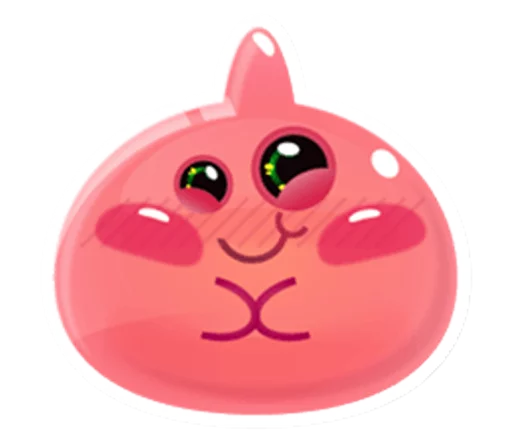 🙂 Стикер «Cute and adorable jelly» для Telegram