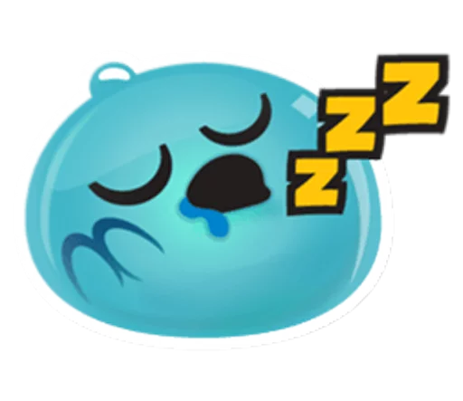 😴 Стикер «Cute and adorable jelly» для Telegram