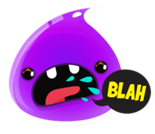 😒 Стикер «Cute and adorable jelly» для Telegram