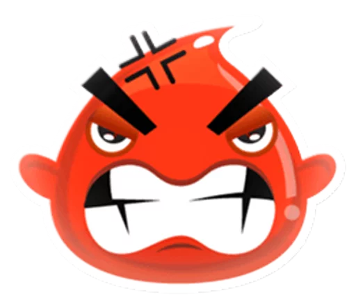 😡 Стикер «Cute and adorable jelly» для Telegram
