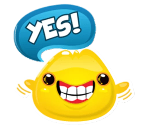 😀 Стикер «Cute and adorable jelly» для Telegram