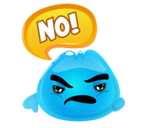 😑 Стикер «Cute and adorable jelly» для Telegram