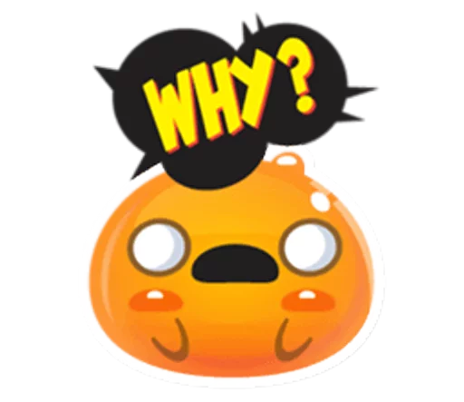 😟 Стикер «Cute and adorable jelly» для Telegram