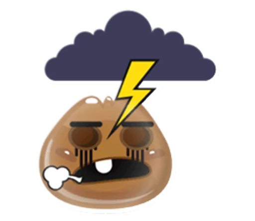 🌩 Стикер «Cute and adorable jelly» для Telegram