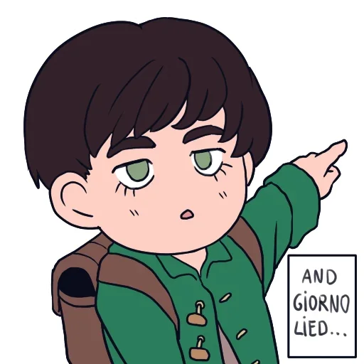 🤥 Стикер «Cute JoJo&;s» для Telegram
