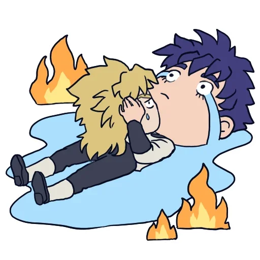 😭 Стикер «Cute JoJo&;s» для Telegram