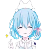 👍 Эмодзи «Cute Kitten Anime» для Telegram