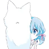 😑 Эмодзи «Cute Kitten Anime» для Telegram