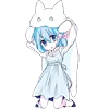 👀 Эмодзи «Cute Kitten Anime» для Telegram