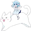 🏇 Эмодзи «Cute Kitten Anime» для Telegram