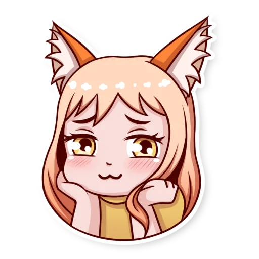 ☺️ Стикер «Cute Lisya» для Telegram