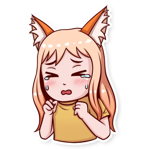 😭 Стикер «Cute Lisya» для Telegram