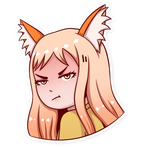 😡 Стикер «Cute Lisya» для Telegram