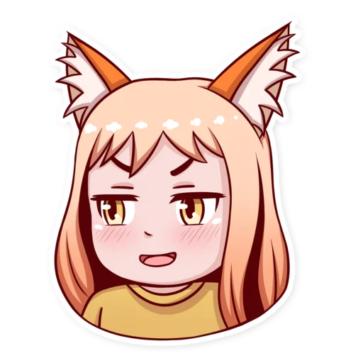 😏 Стикер «Cute Lisya» для Telegram