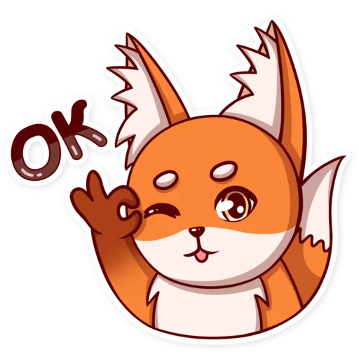 👌 Стикер «Cute Lisya» для Telegram