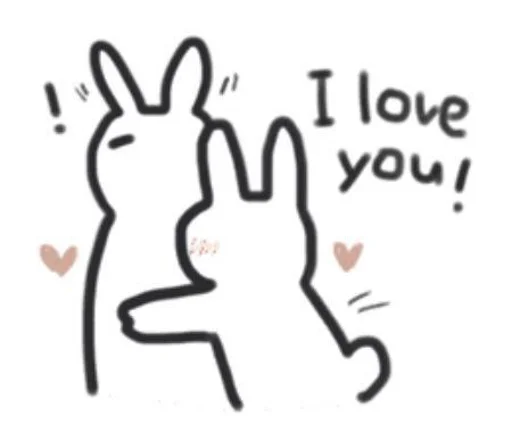 ❤️ Стикер «Cute Милые» для Telegram