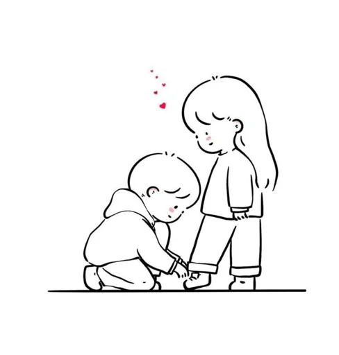 ❤️ Стикер «Cute Милые» для Telegram